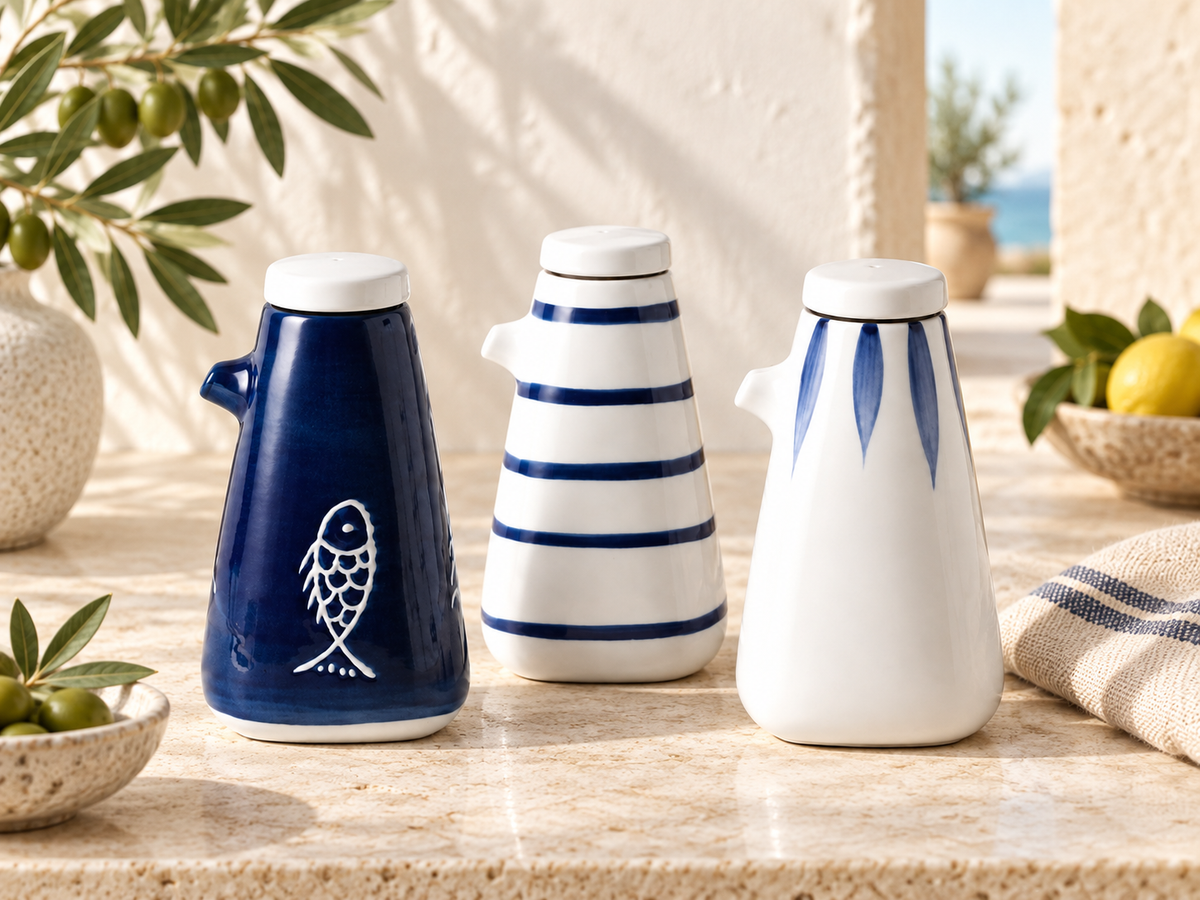 Hand-Painted Ceramic Seasoning Bottle
