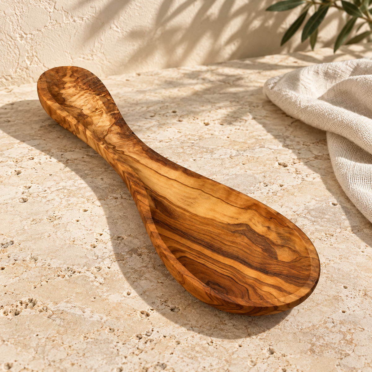 The Sosta Olivewood Spoon Rest