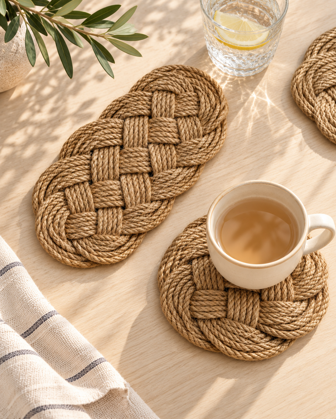 Palmetto Braided Table Mat — Set of Two