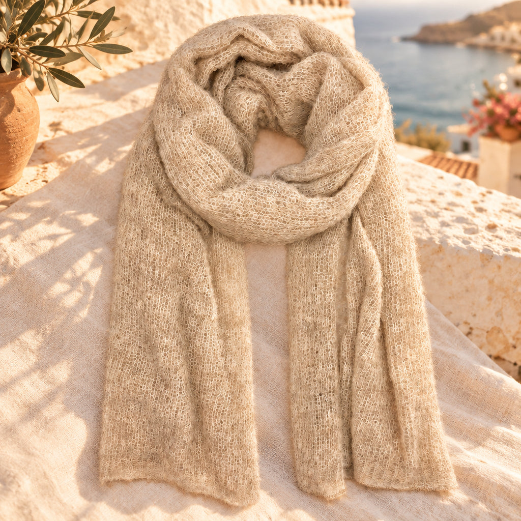 Maras Alpaca Scarf - Almond