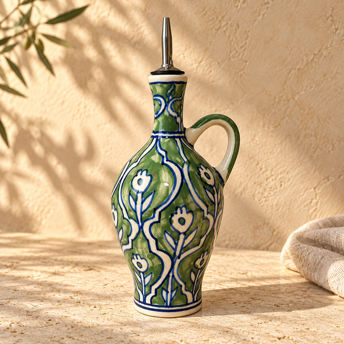 Giardino Hand-Painted Ceramic Cruet