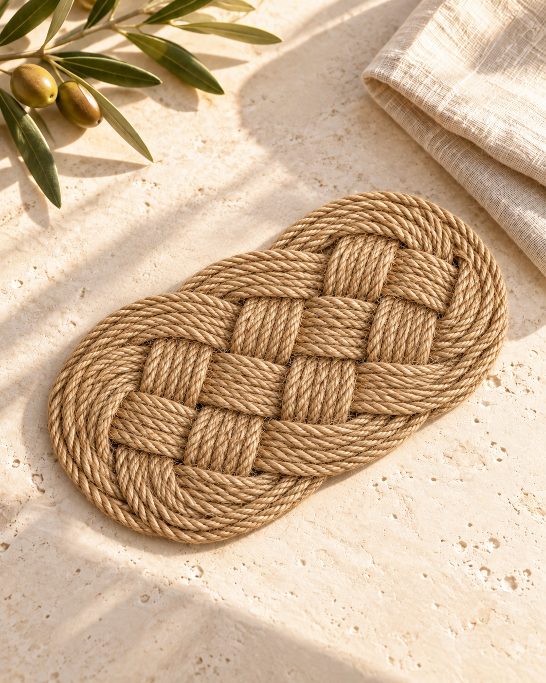 Palmetto Braided Table Mat — Set of Two