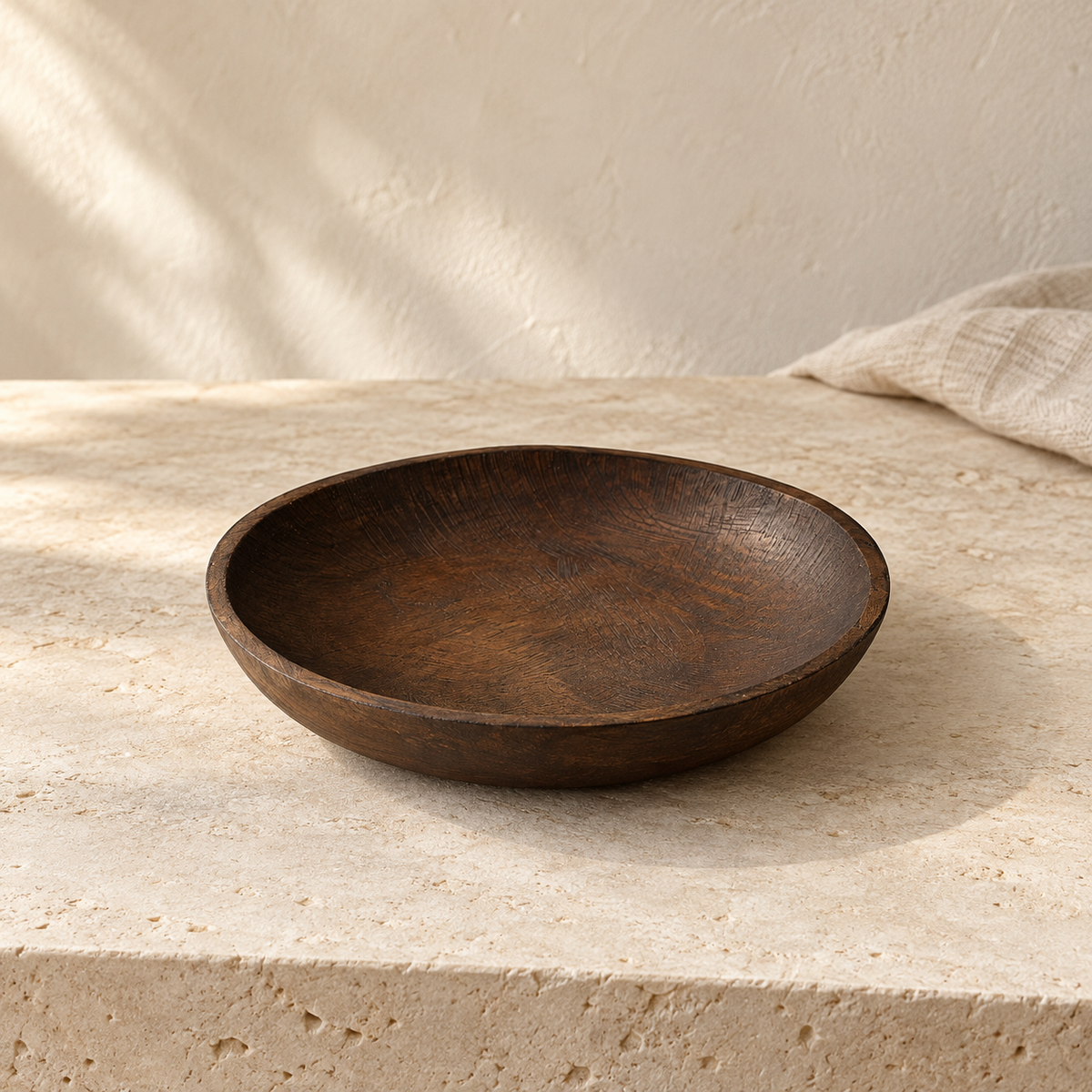 Ombra Sculptural Wood Bowl