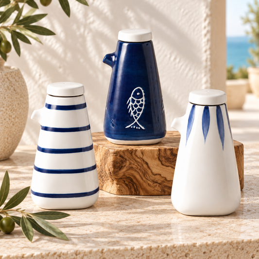 Hand-Painted Ceramic Seasoning Bottle
