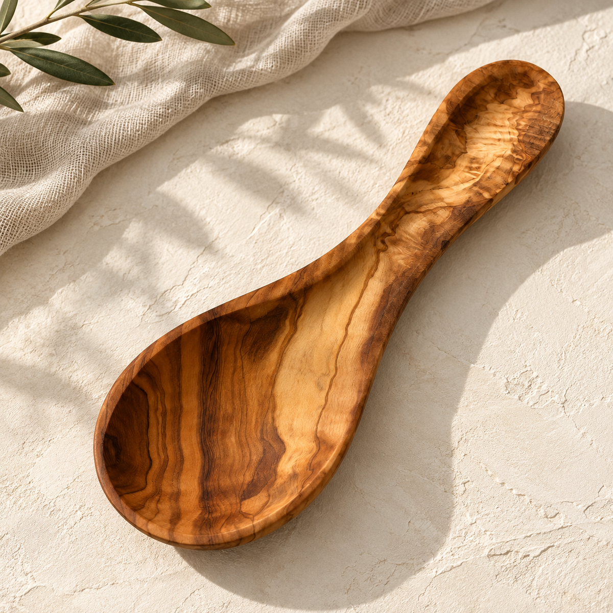 The Sosta Olivewood Spoon Rest
