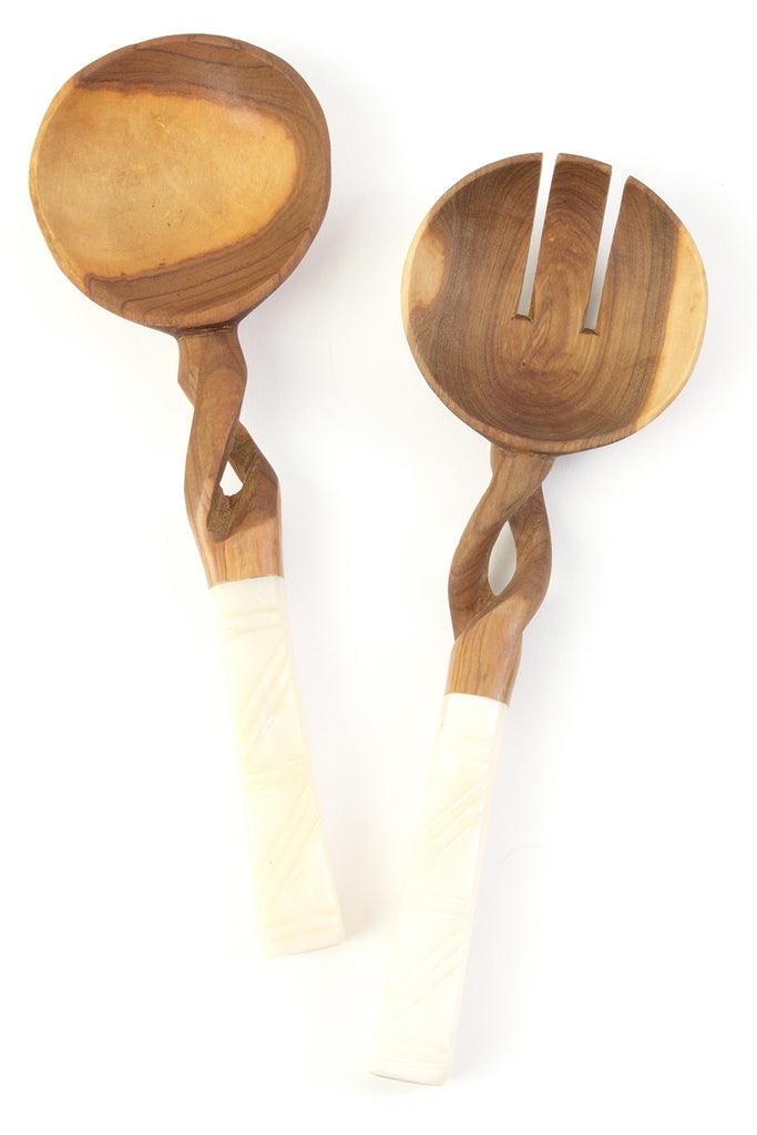 Marlowe Olivewood Serving Set