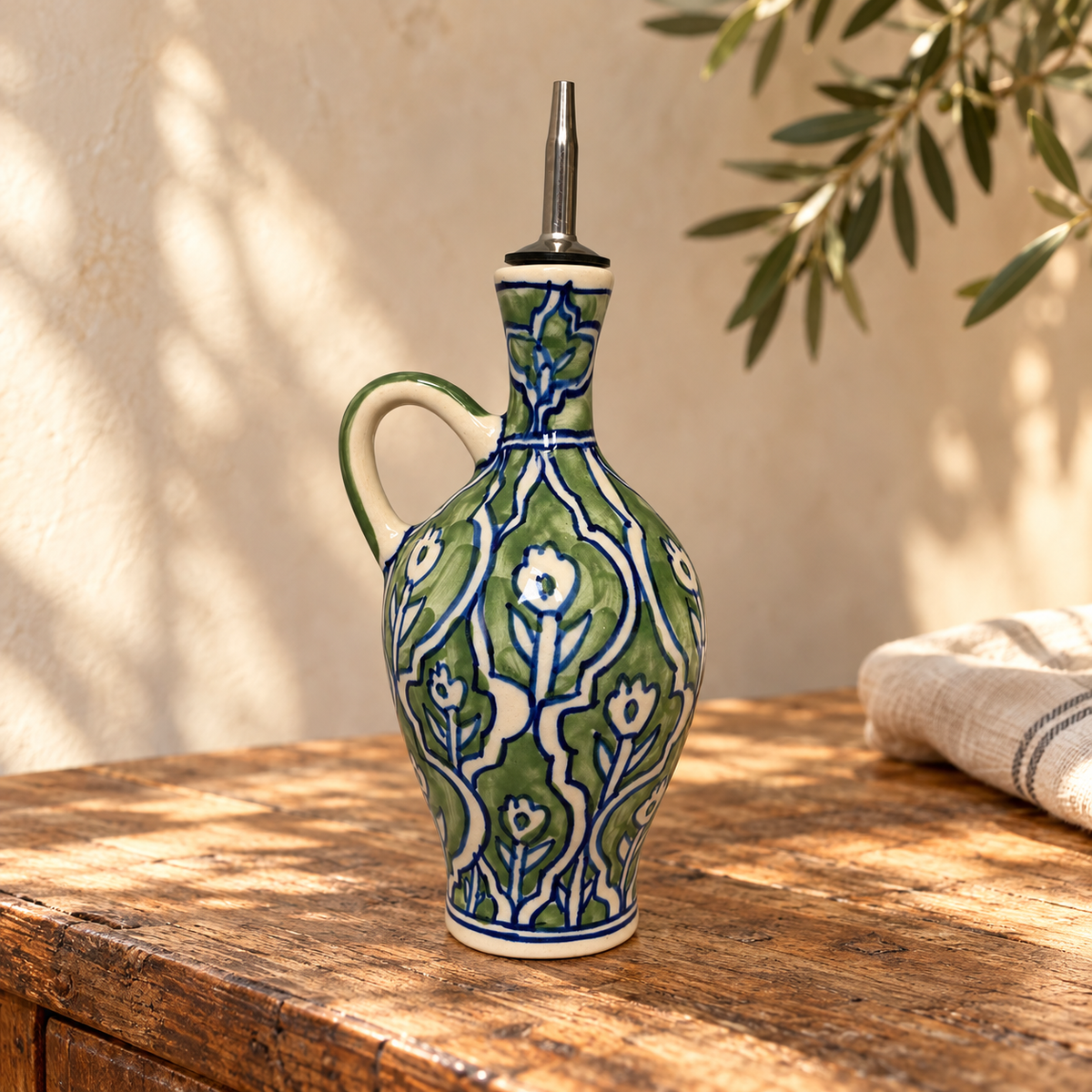 Giardino Hand-Painted Ceramic Cruet