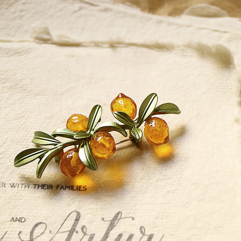 Amalfi Citrus Brooch