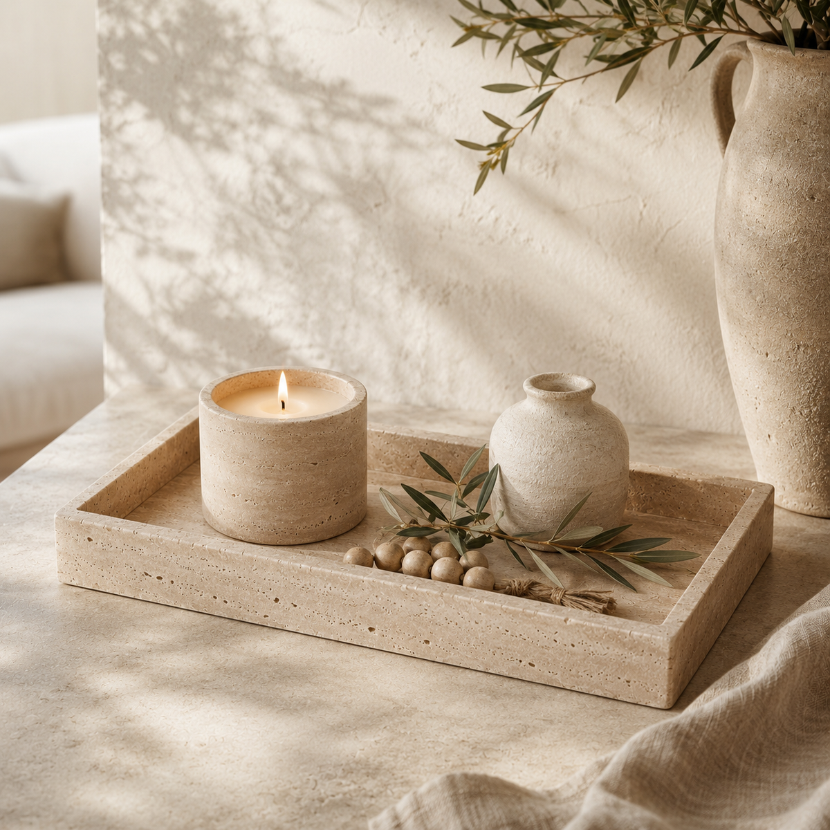 Natural Stone Display Tray
