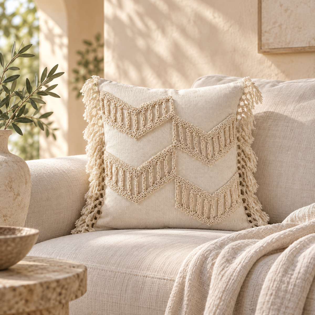 Paloma Embroidered Pillow Cover