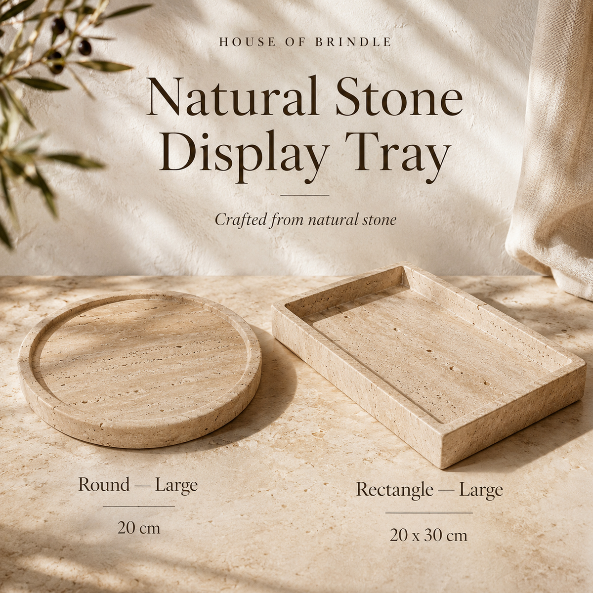 Natural Stone Display Tray