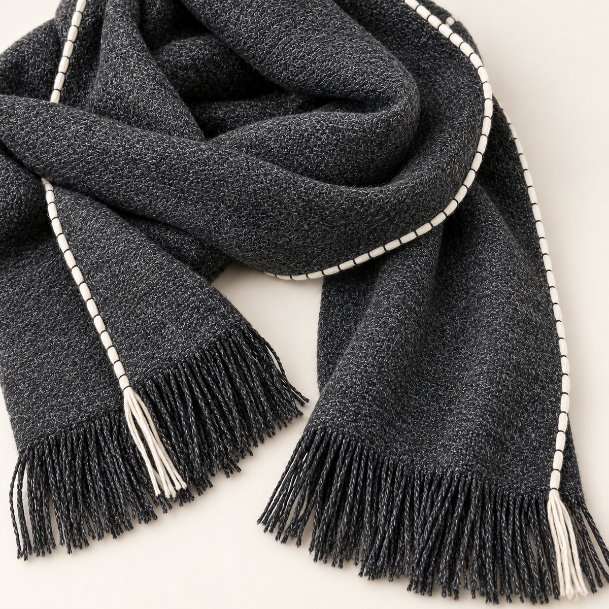 Aoata Charcoal Alpaca Scarf