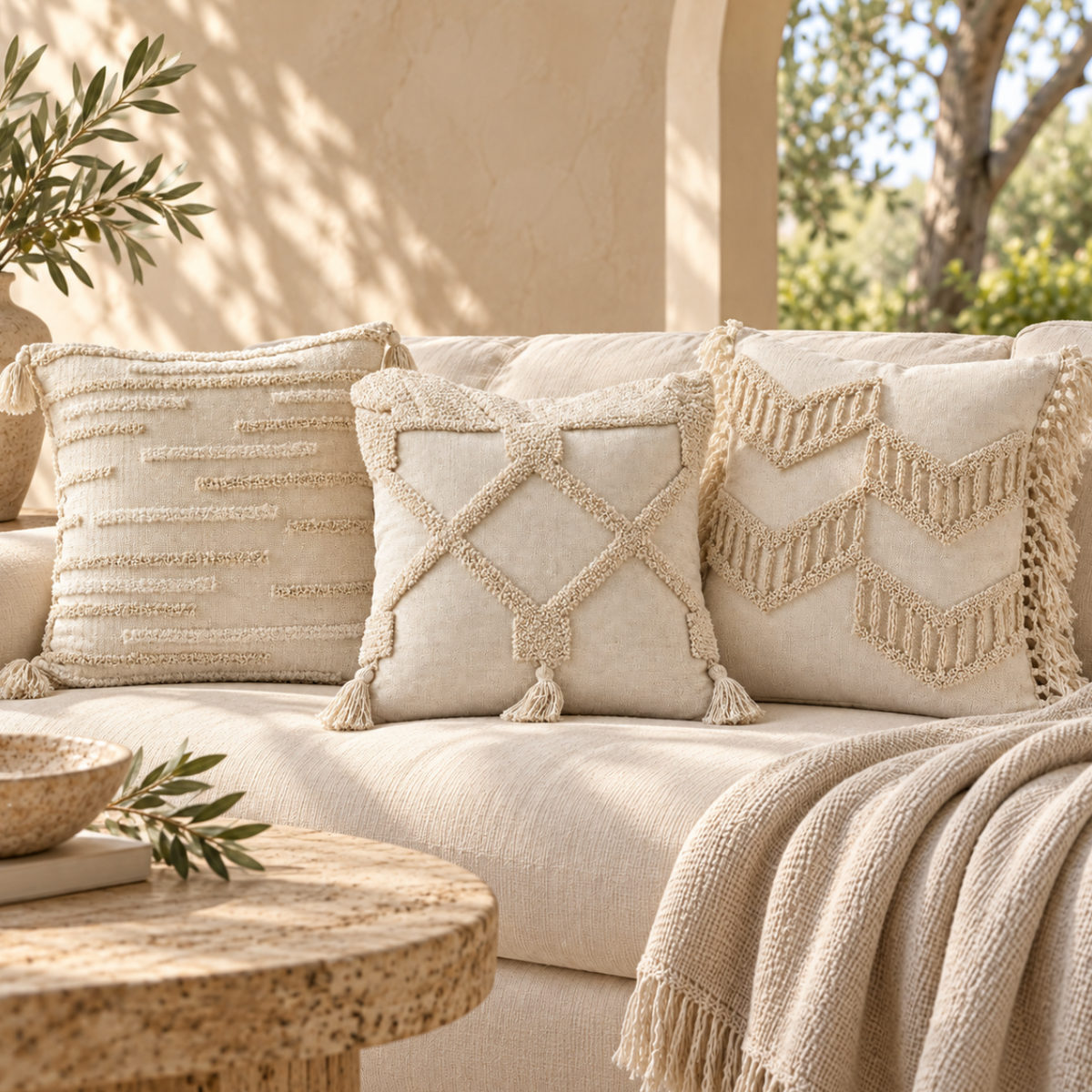 Paloma Embroidered Pillow Cover