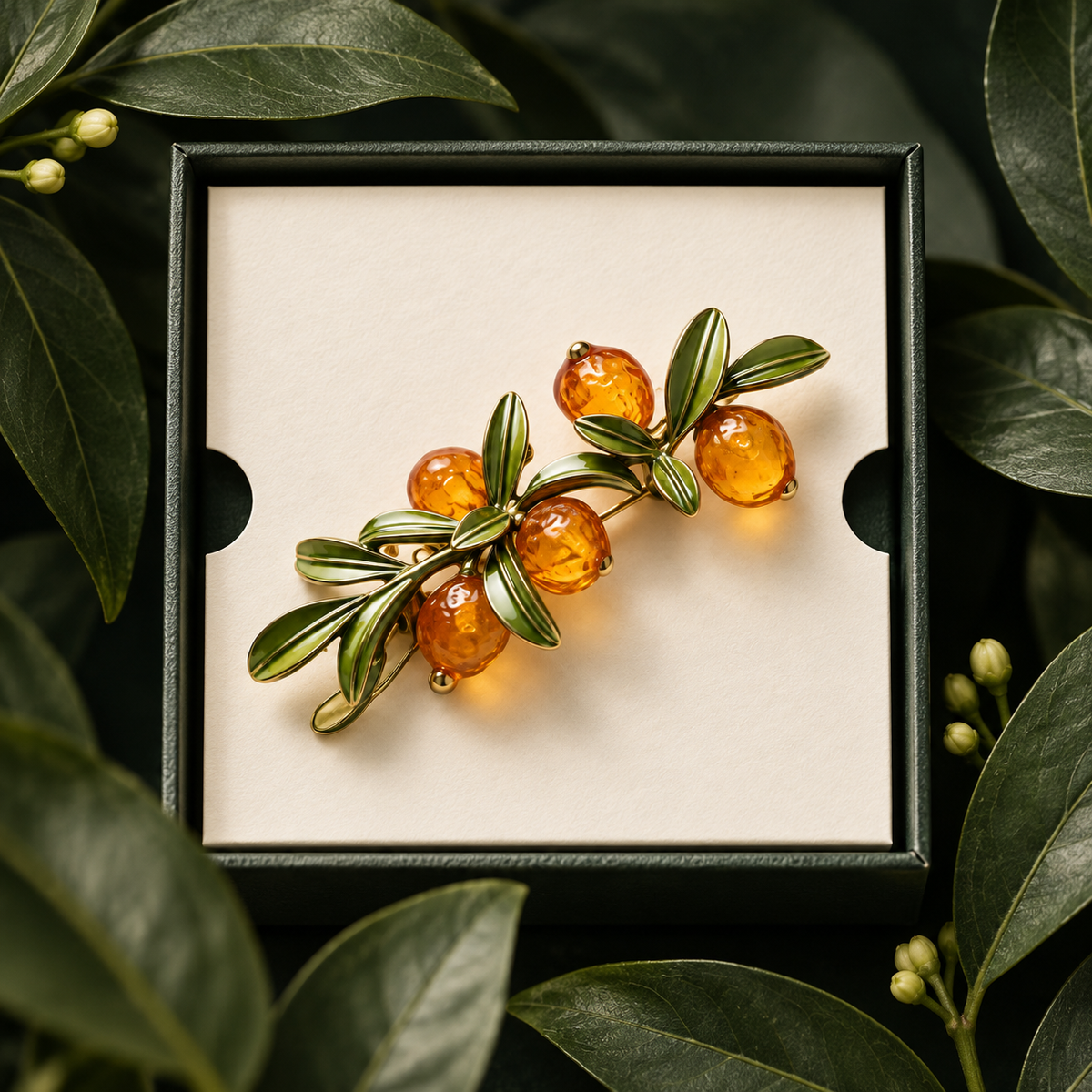Amalfi Citrus Brooch