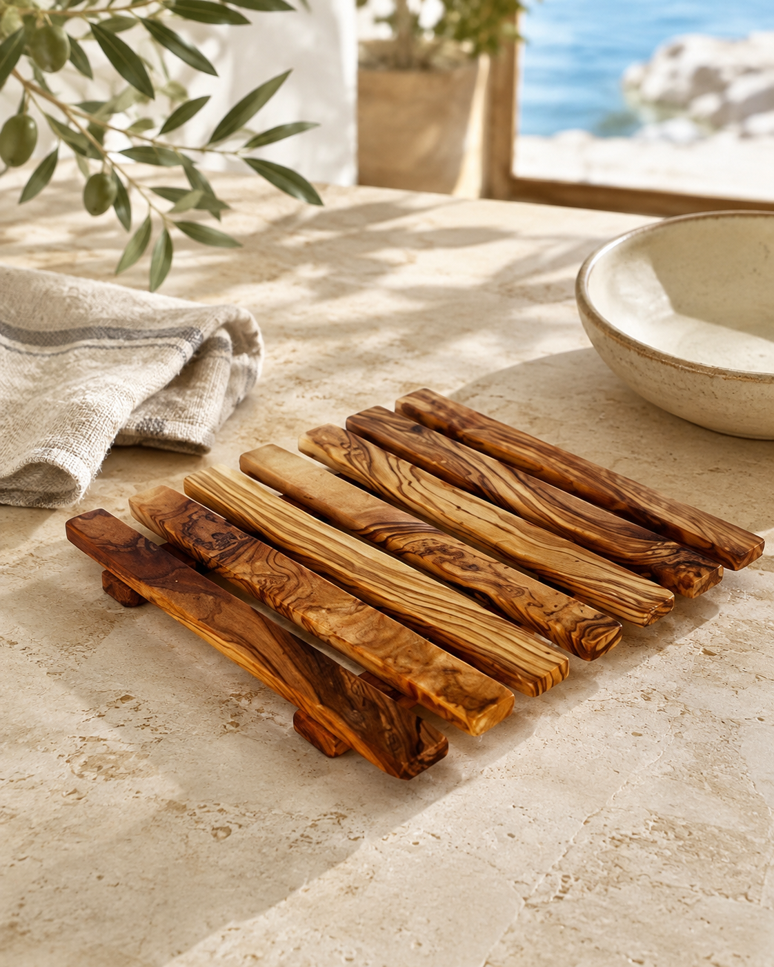 Olive Wood Trivet