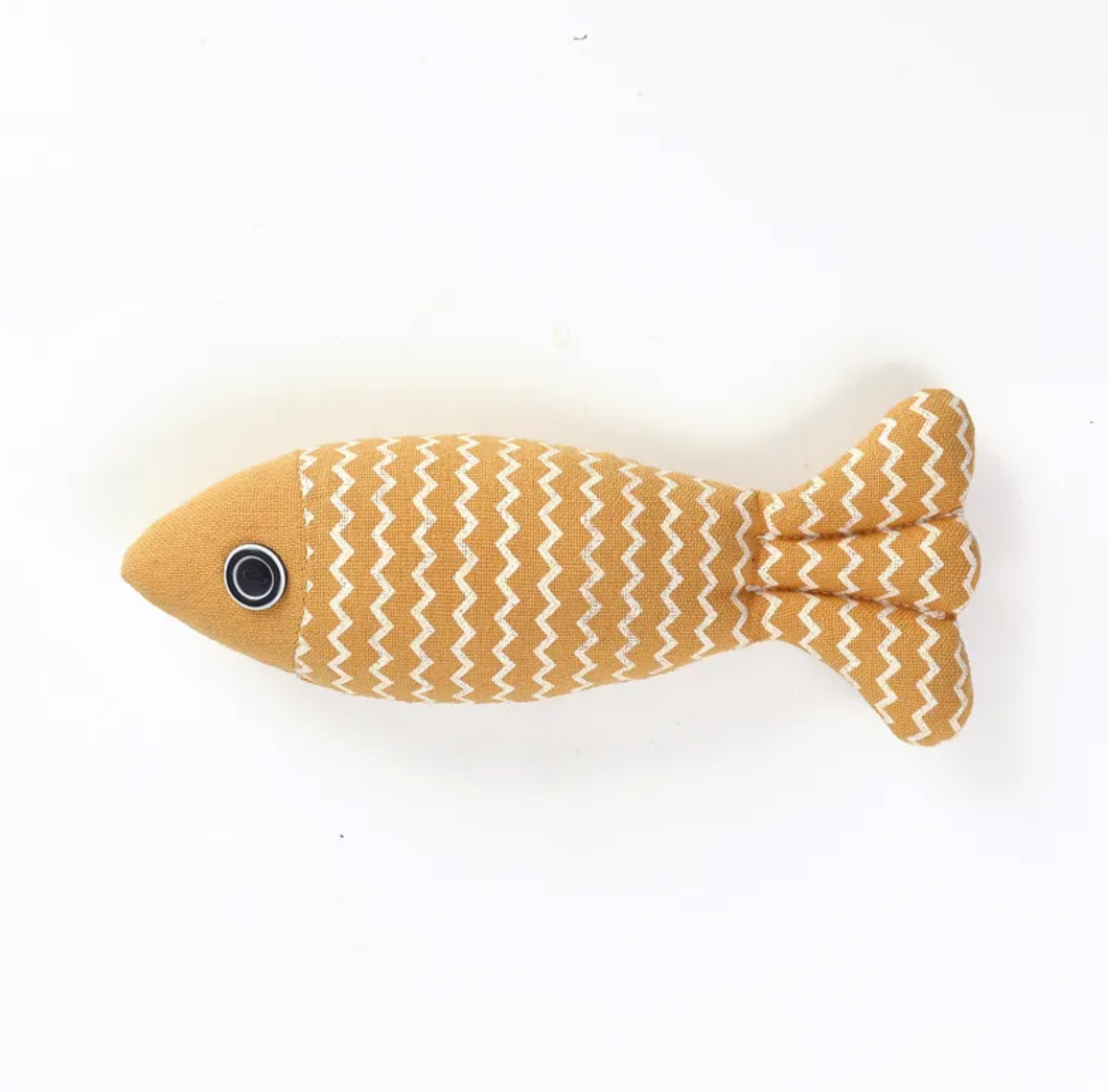 The Catch – Linen Sardine Cat Toy Trio