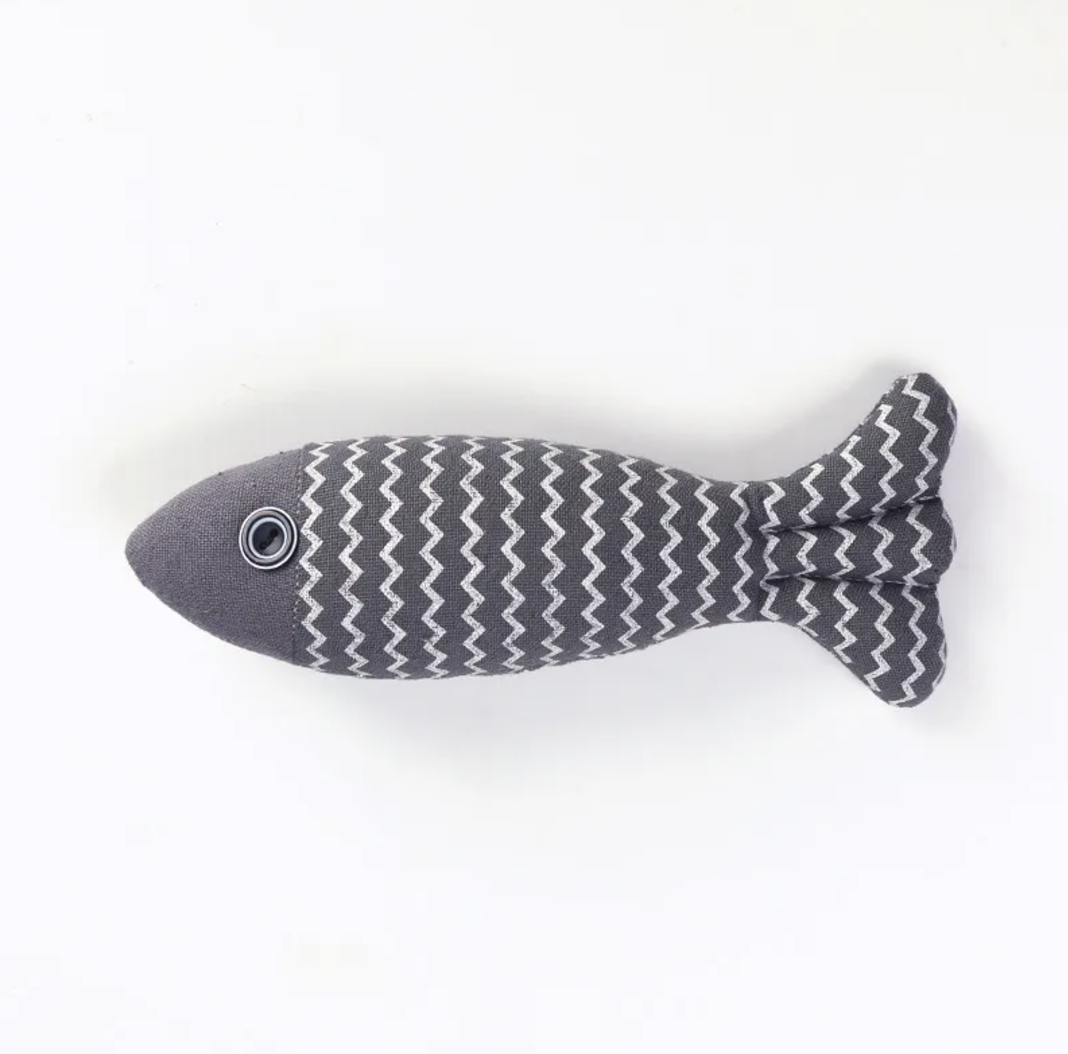 The Catch – Linen Sardine Cat Toy Trio