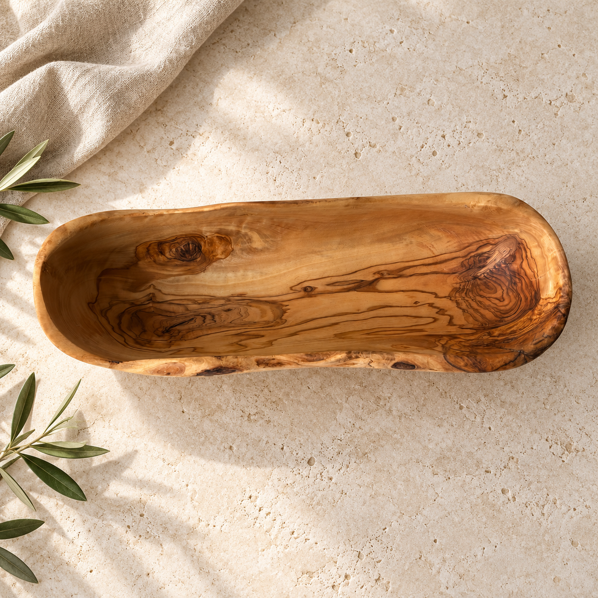 Brindle Olivewood Decorative Bowl Collection