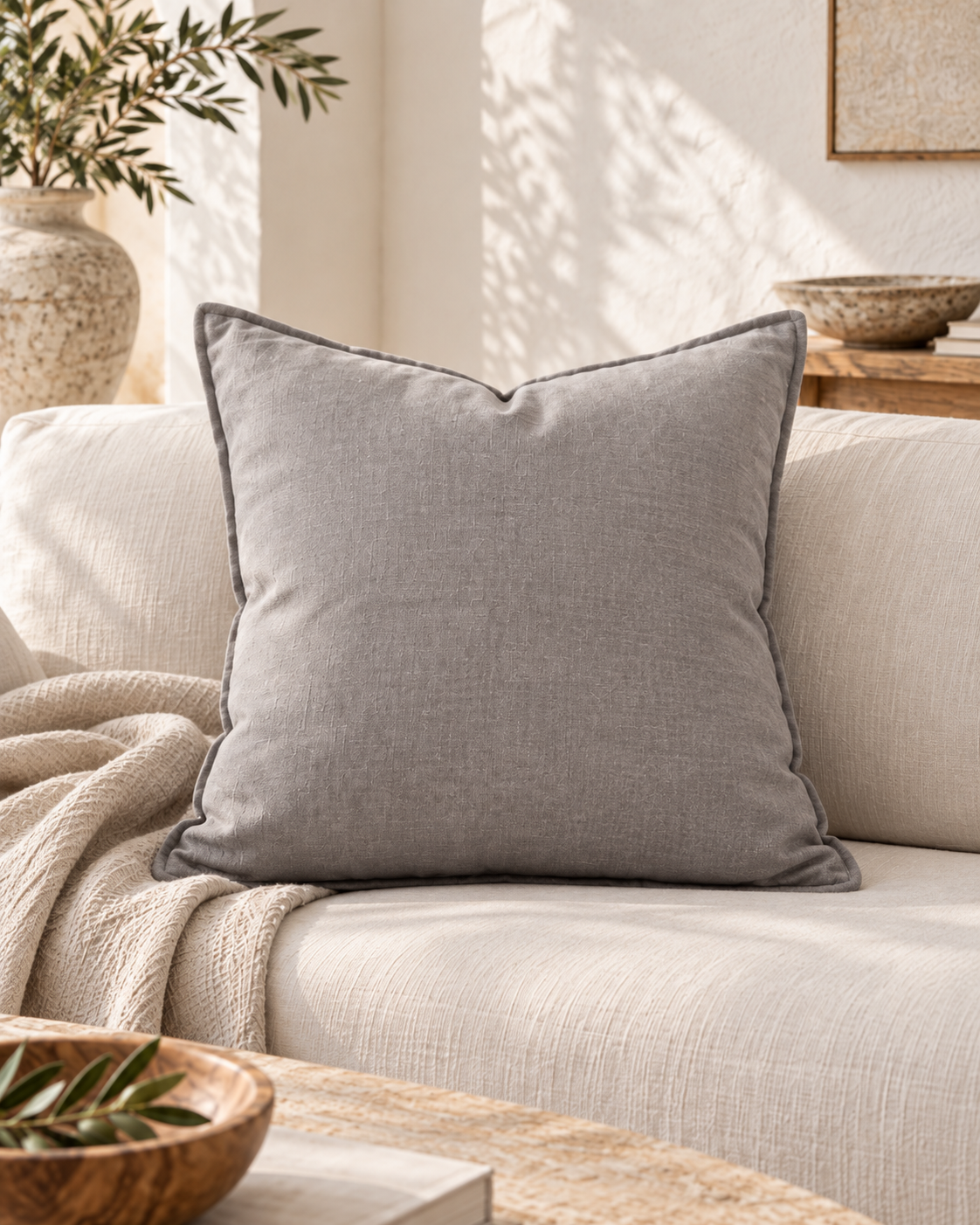 Linen Cotton Pillow Cover