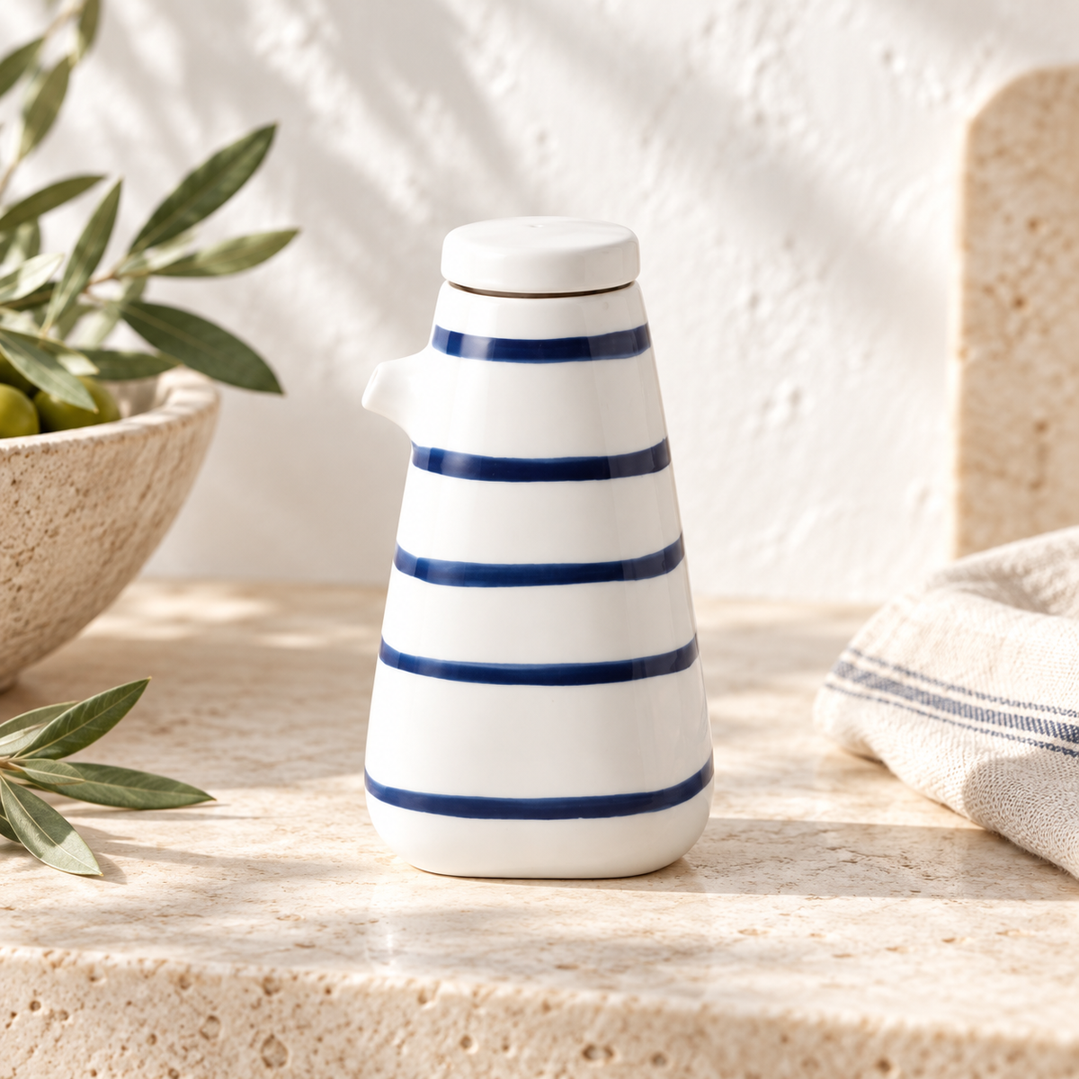 Hand-Painted Ceramic Seasoning Bottle