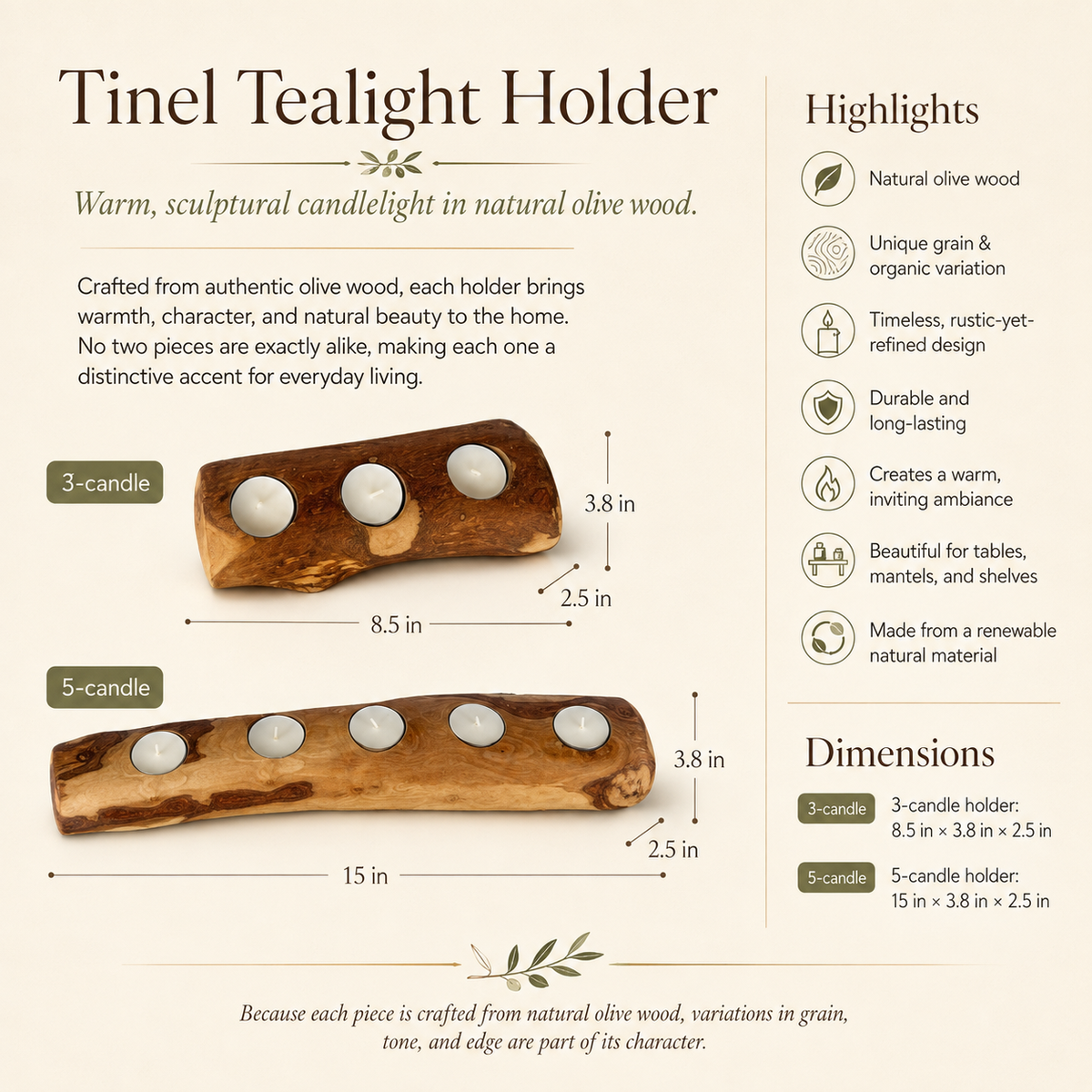 Tinel Tea Light Holder
