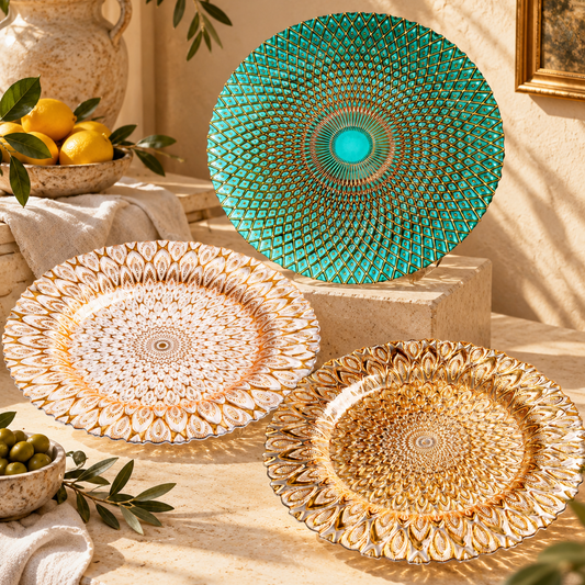 Aurelia Glass Serving Platter