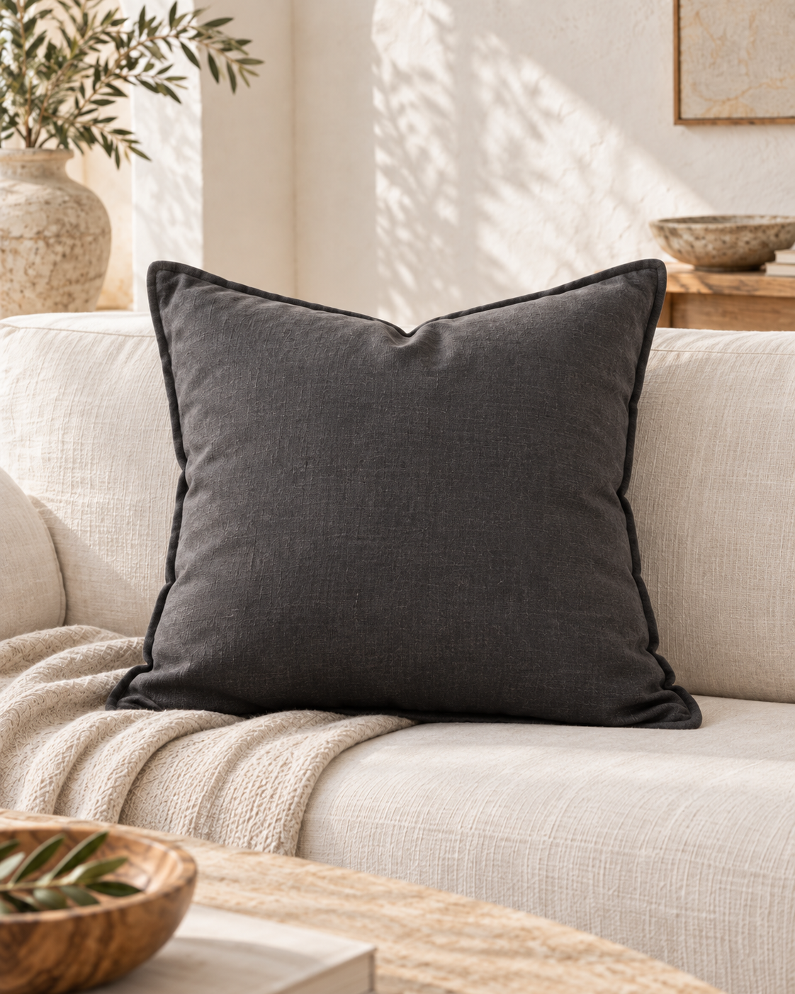 Linen Cotton Pillow Cover