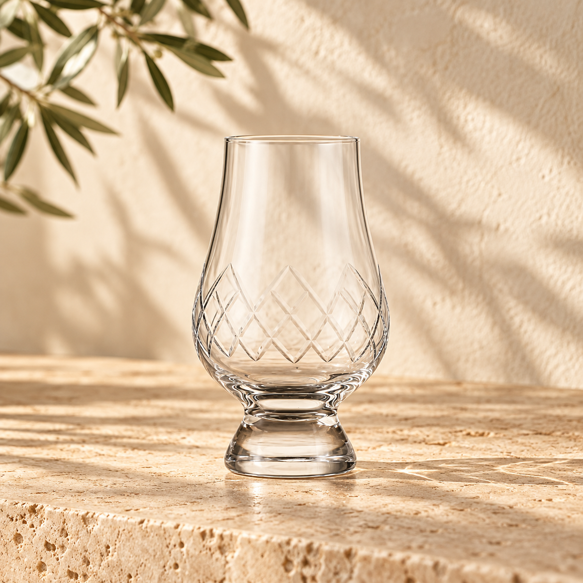 Lattice Crystal Tasting Glass