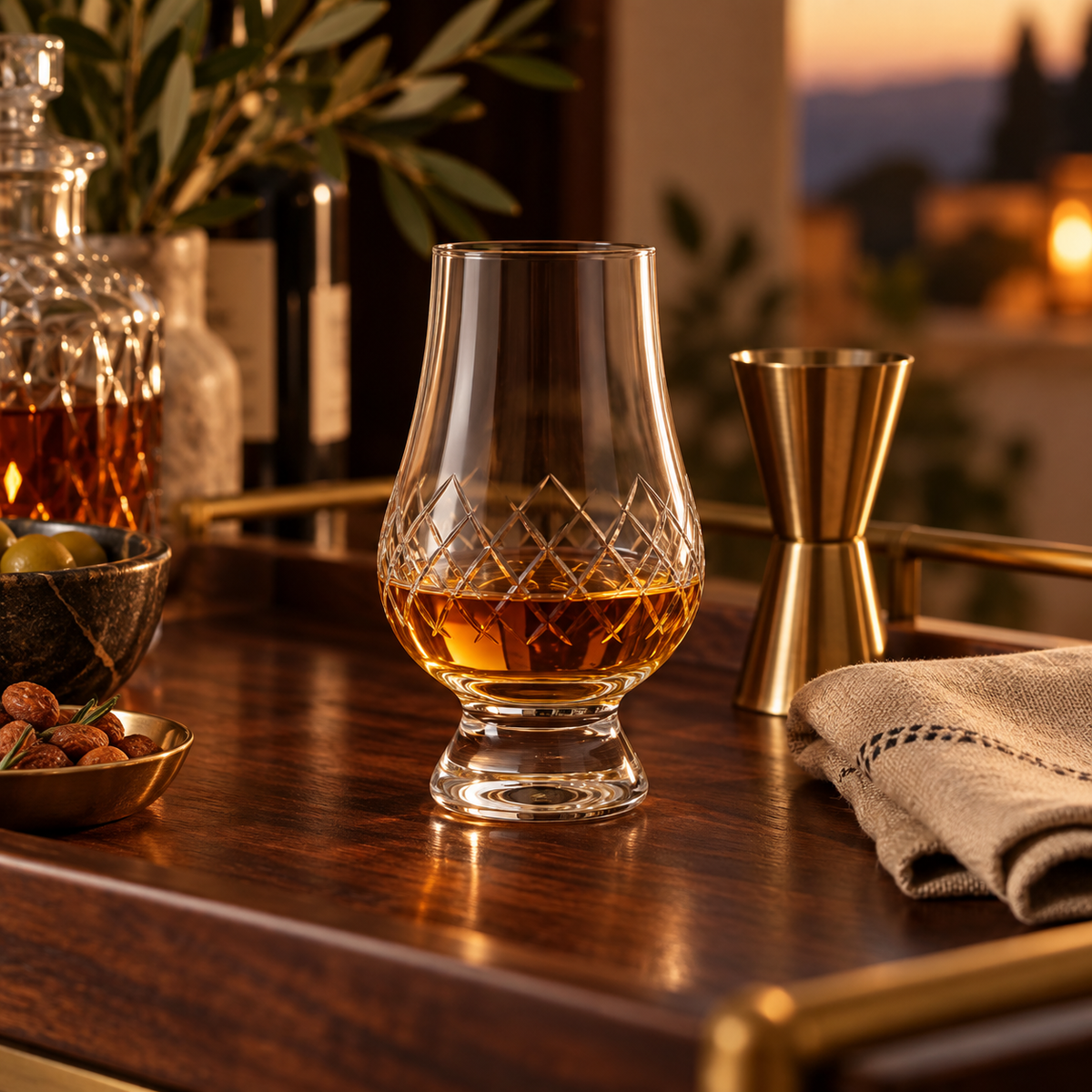 Lattice Crystal Tasting Glass