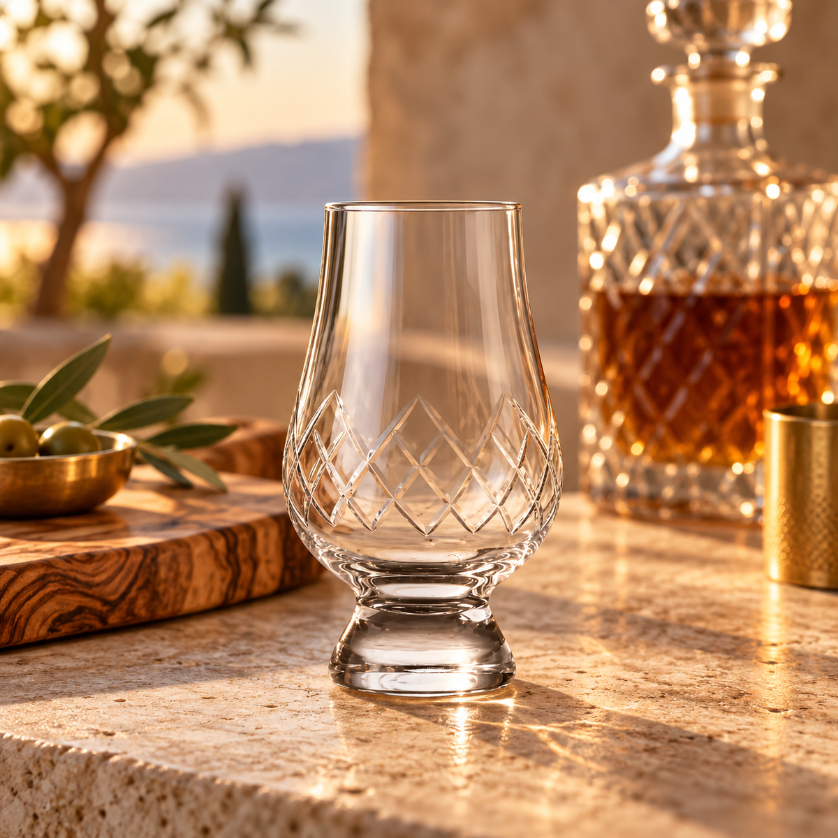Lattice Crystal Tasting Glass