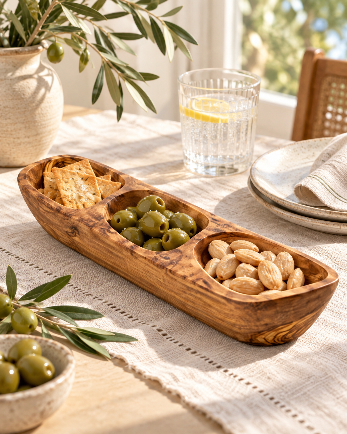Dexter Olive Wood Serving Tray