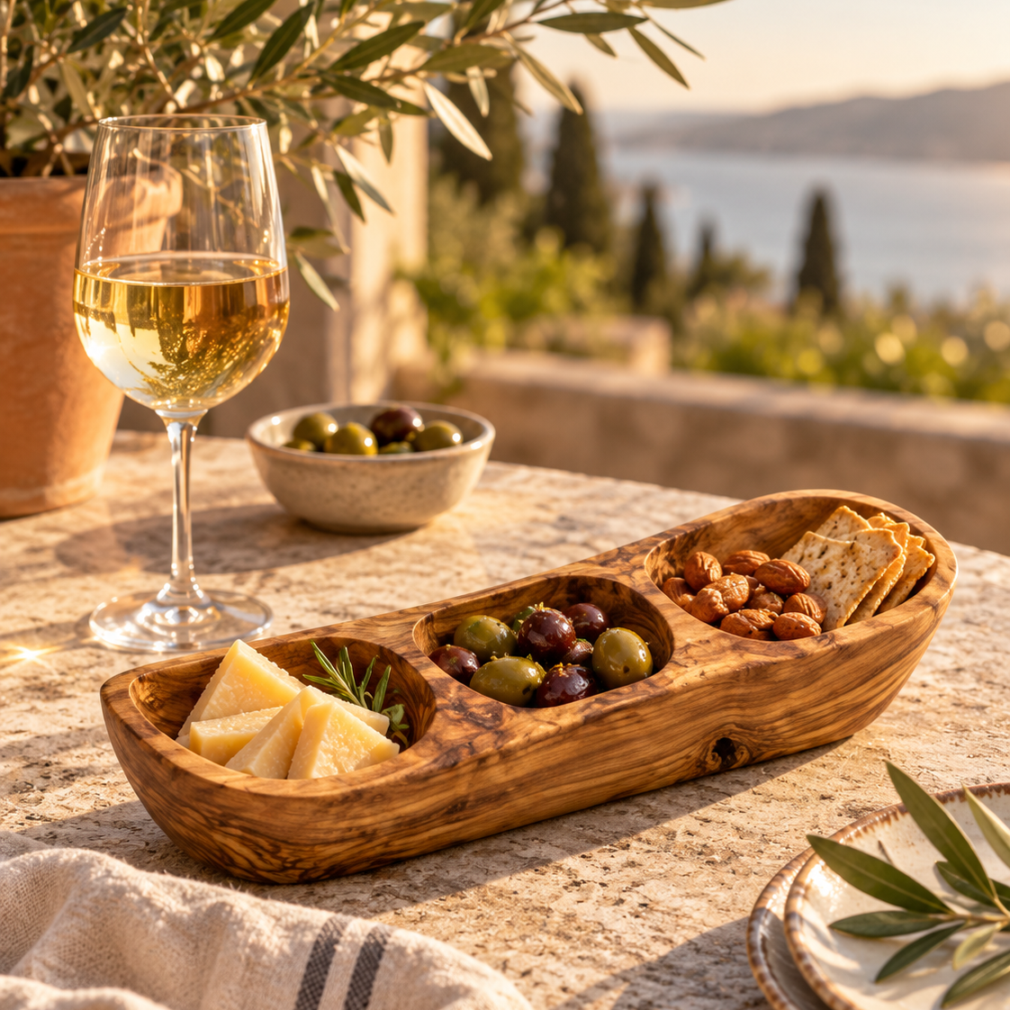 Dexter Olive Wood Serving Tray