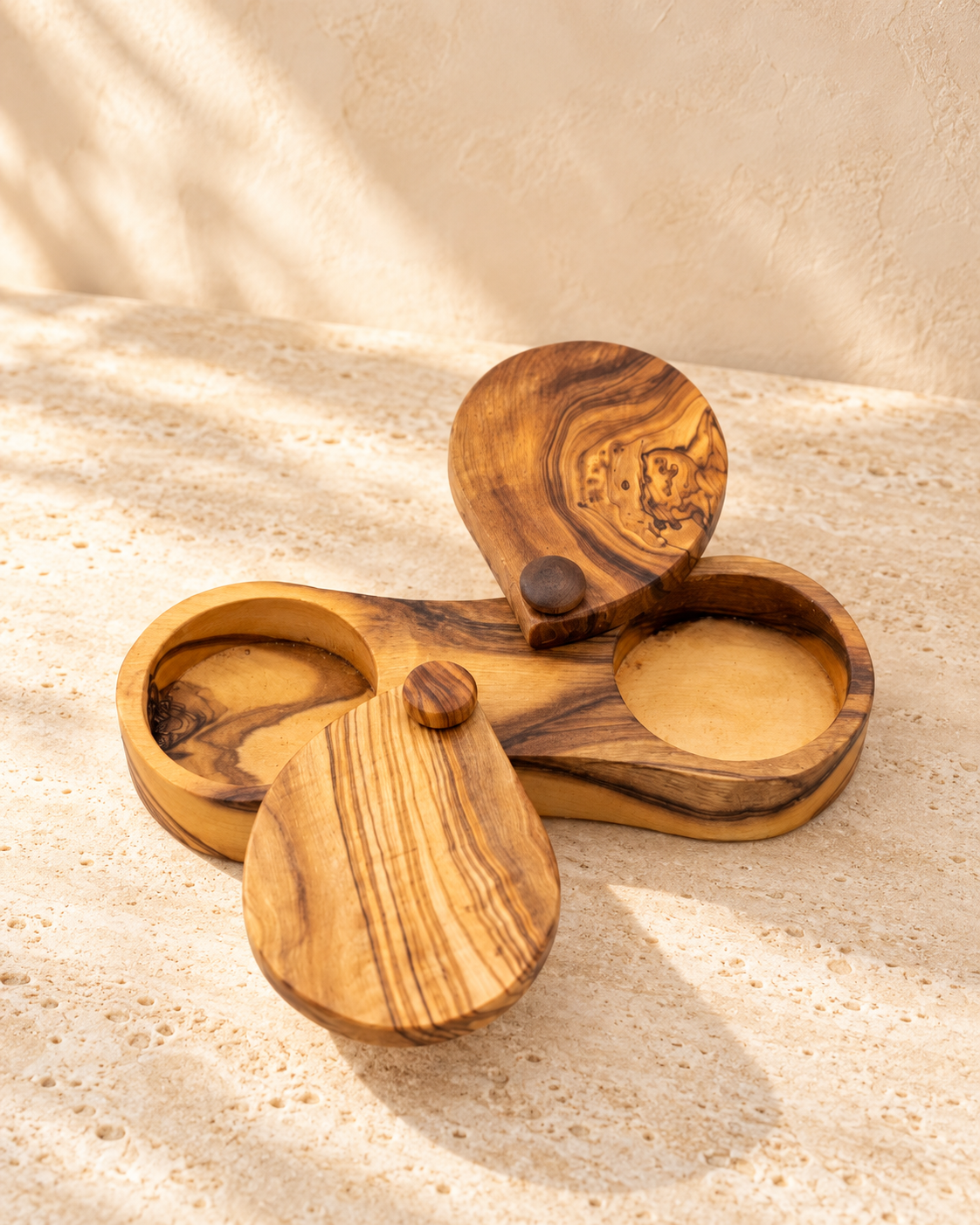 Matteo Olive Wood Spice Cellar