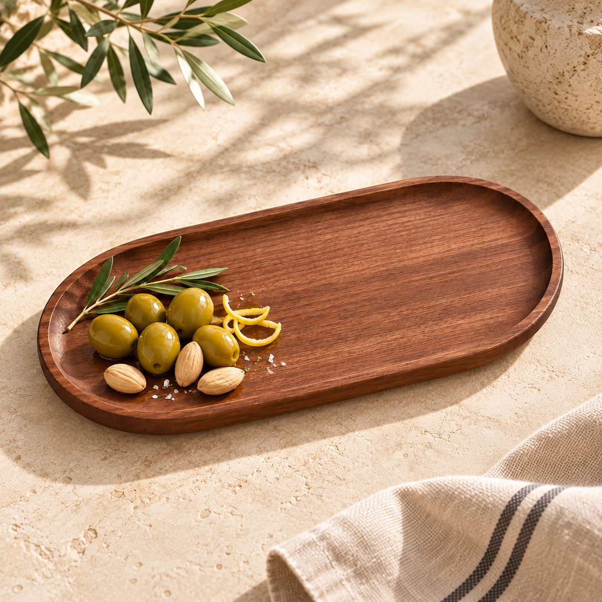 Madrona Walnut Serving Plates