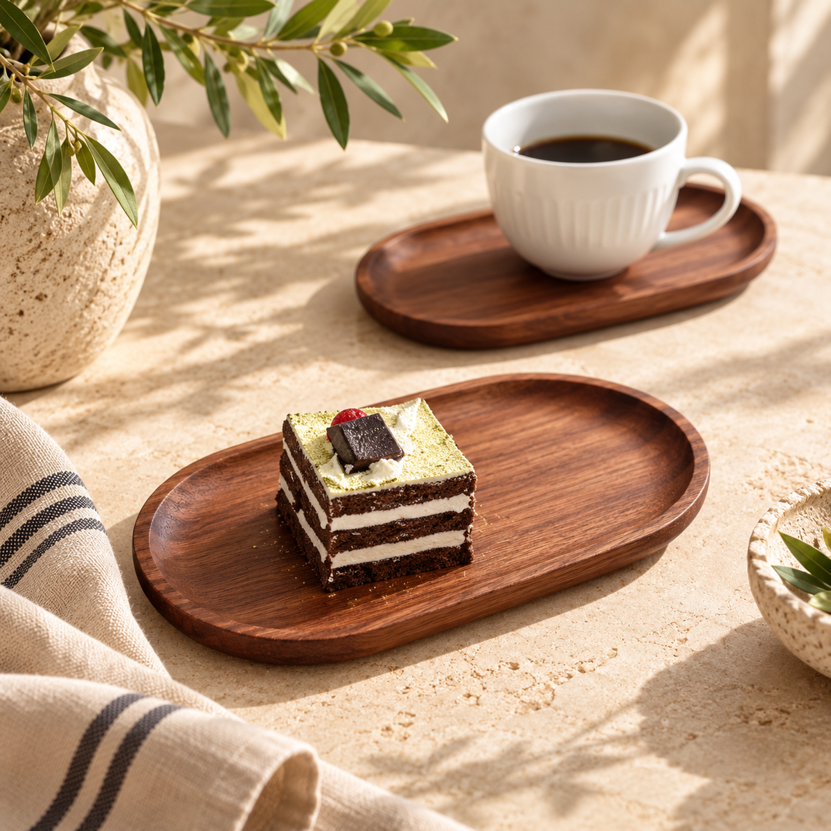 Madrona Walnut Serving Plates