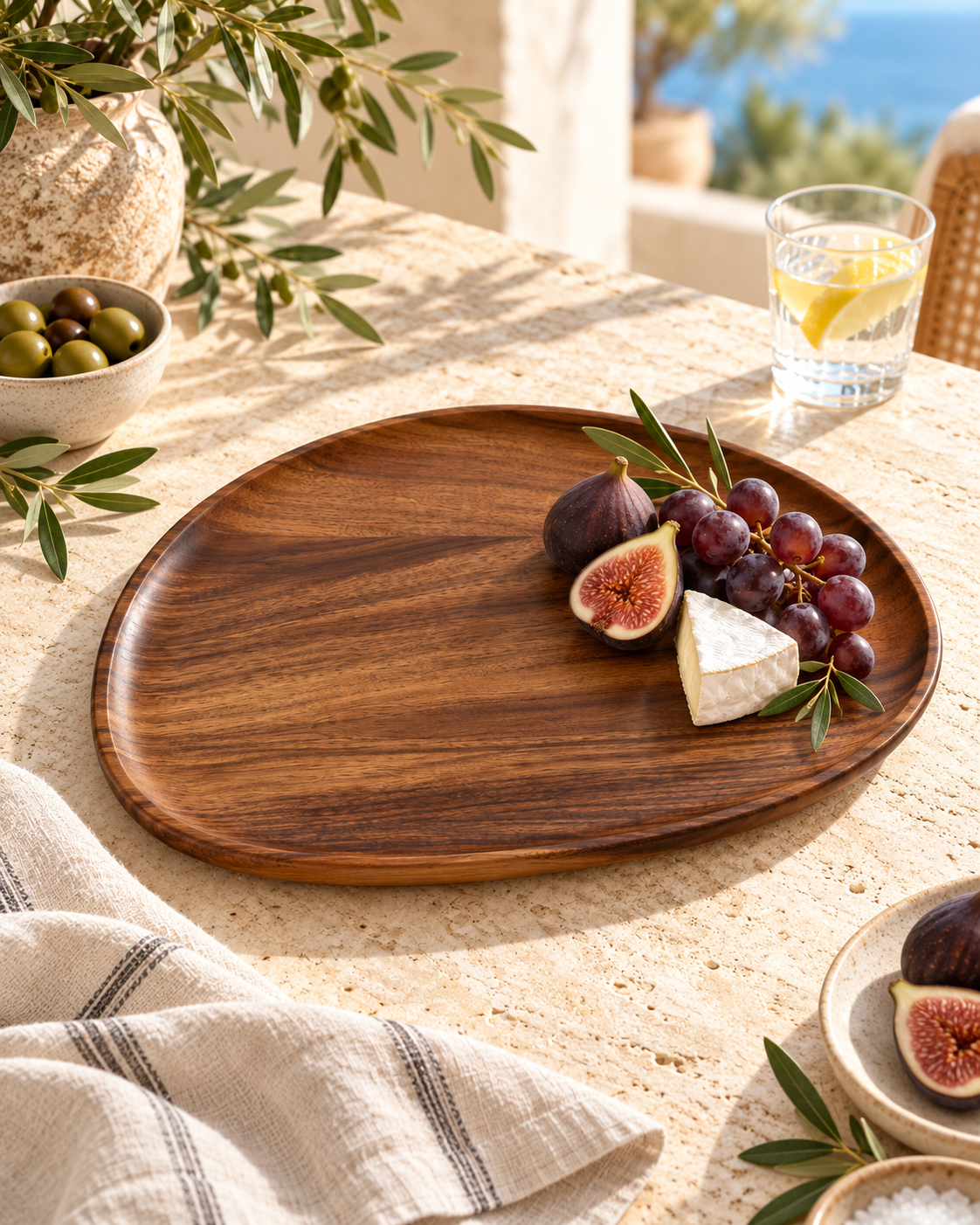 Matera Black Walnut Serving Trays