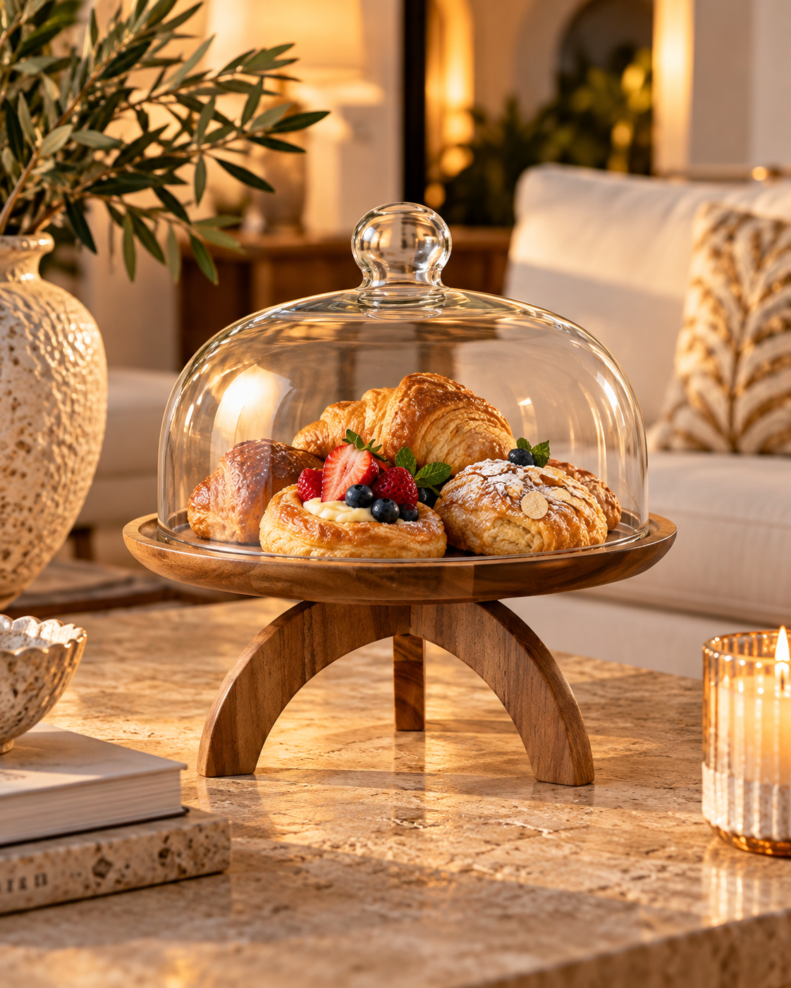 Sanibel Acacia Serving Cloche
