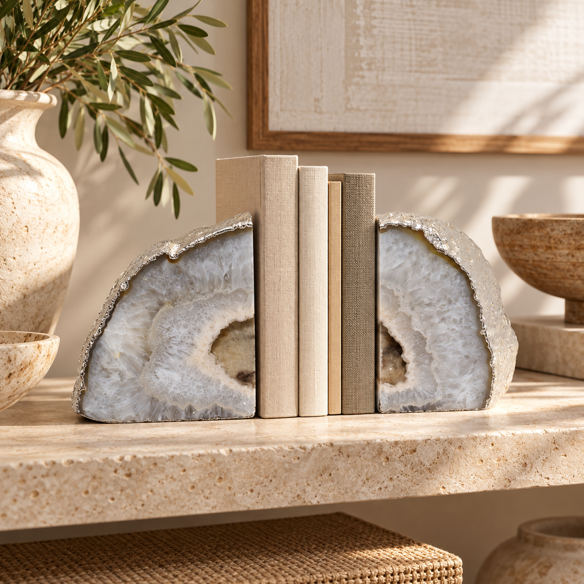 Agate Bookend