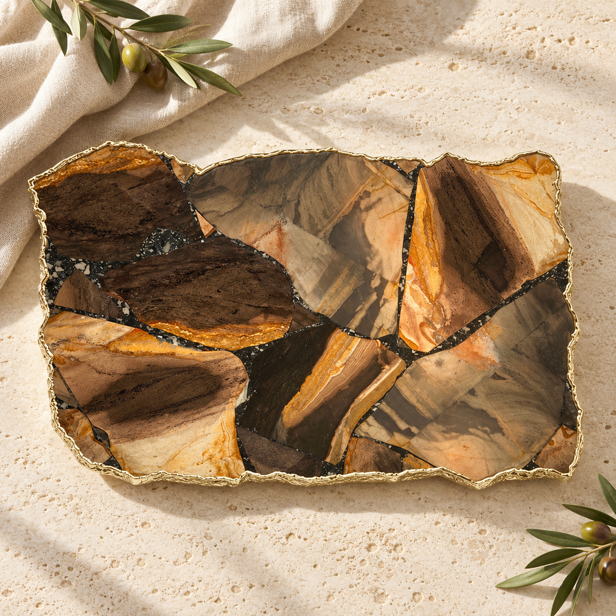 Siena Agate Platter
