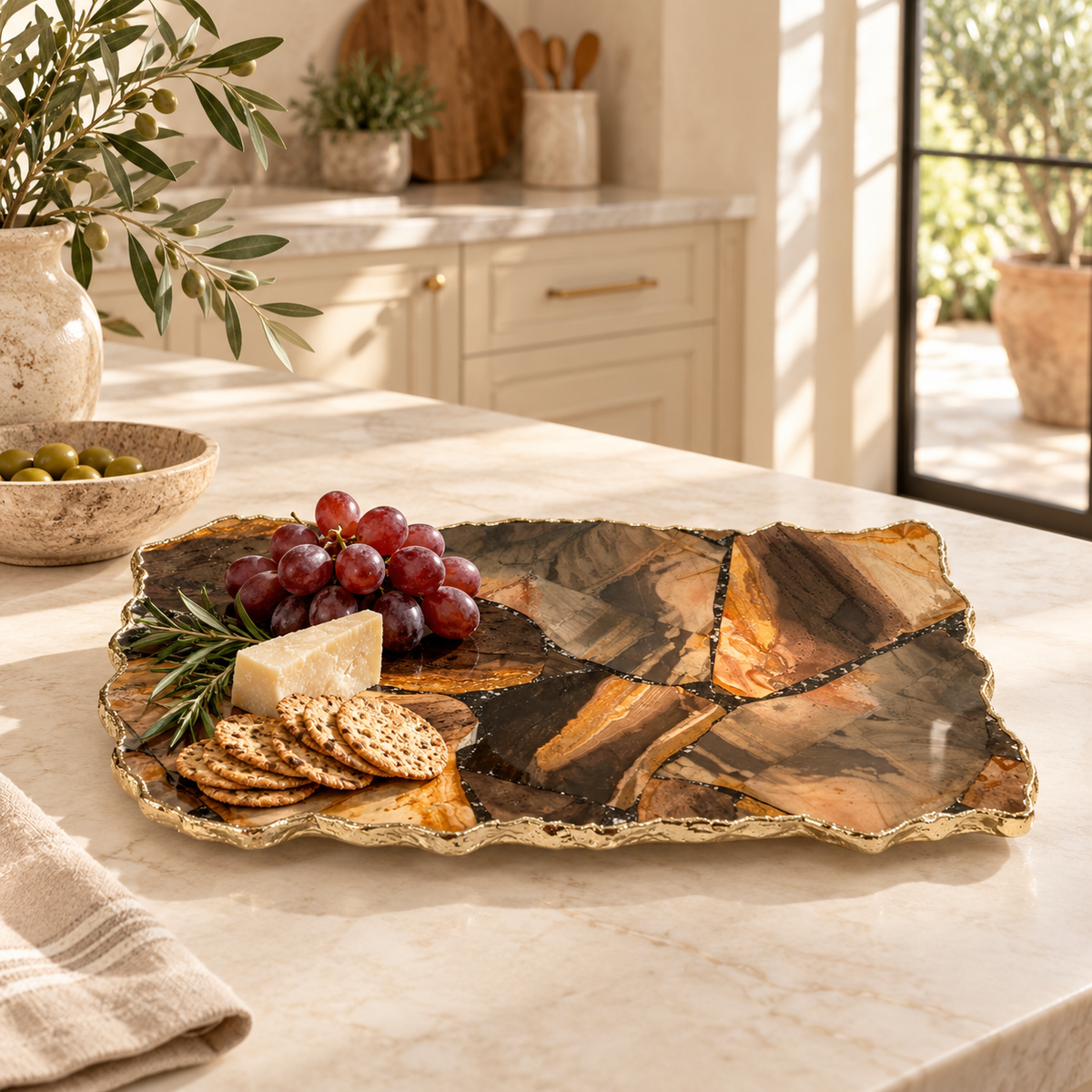Siena Agate Platter