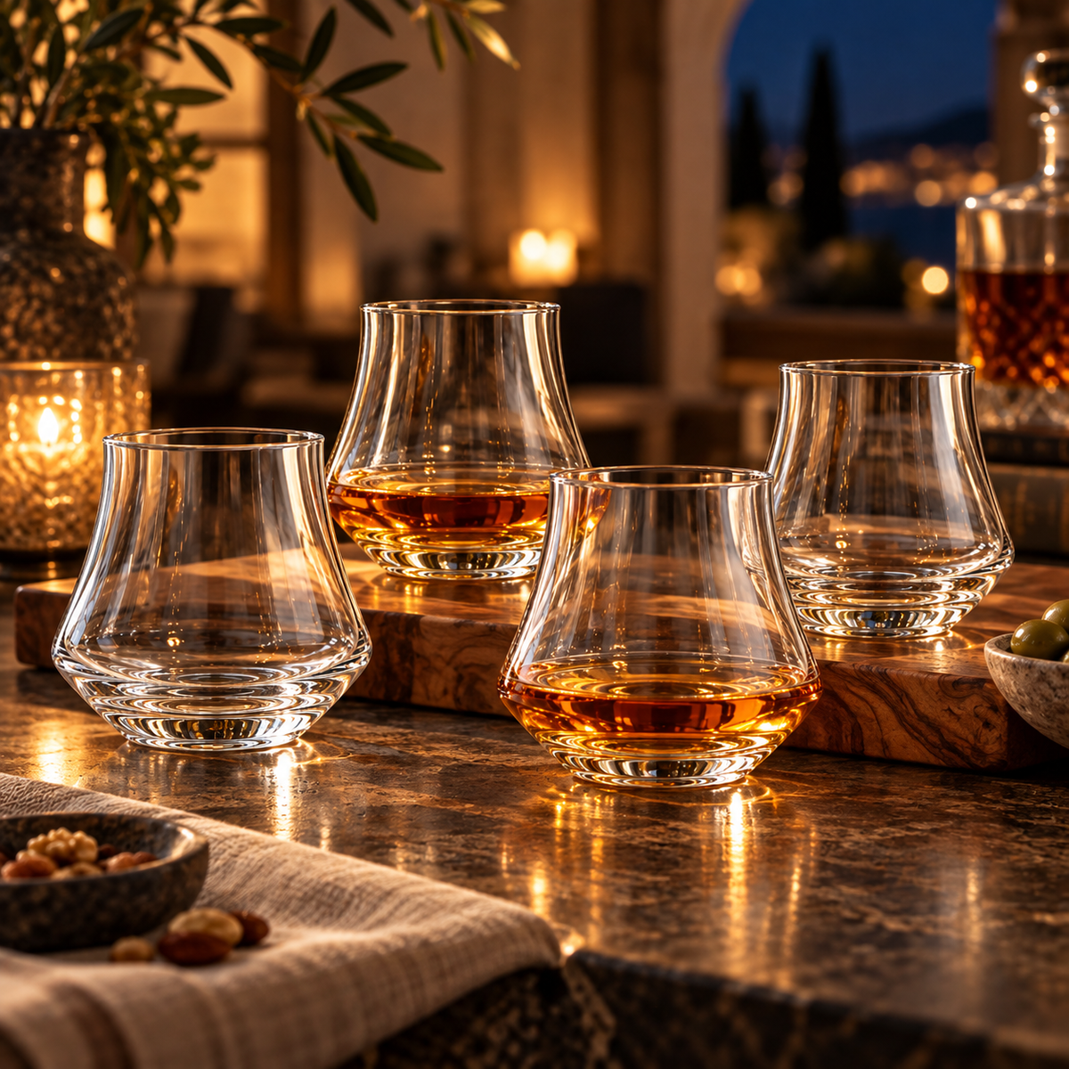 Varenna Crystal Whiskey Glasses