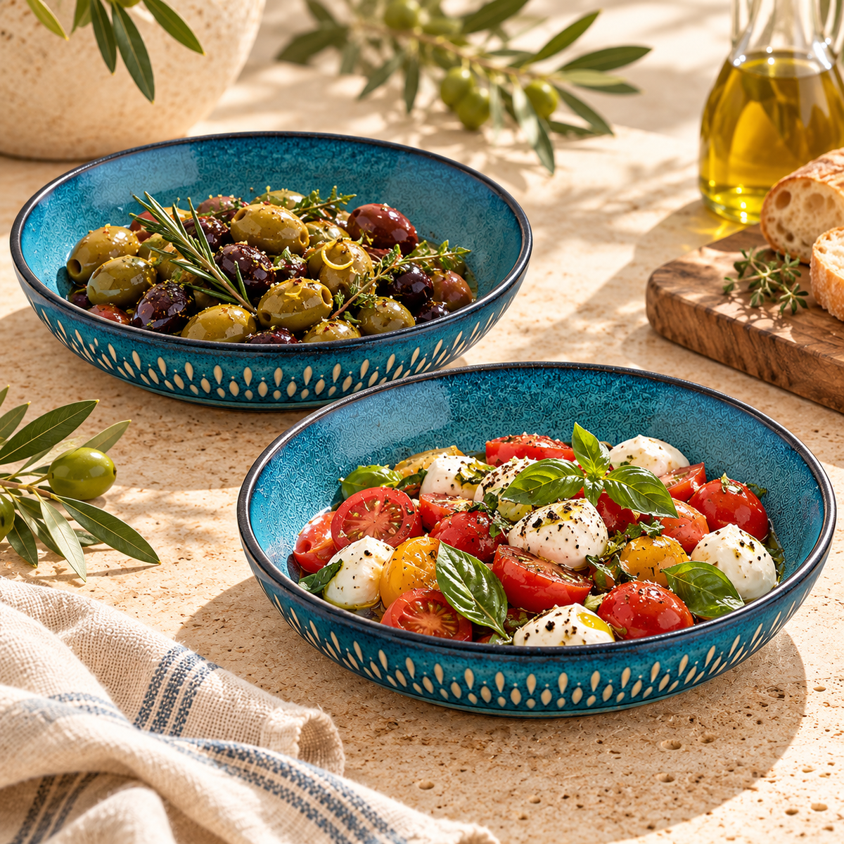Porto Ceramic Shallow Bowl
