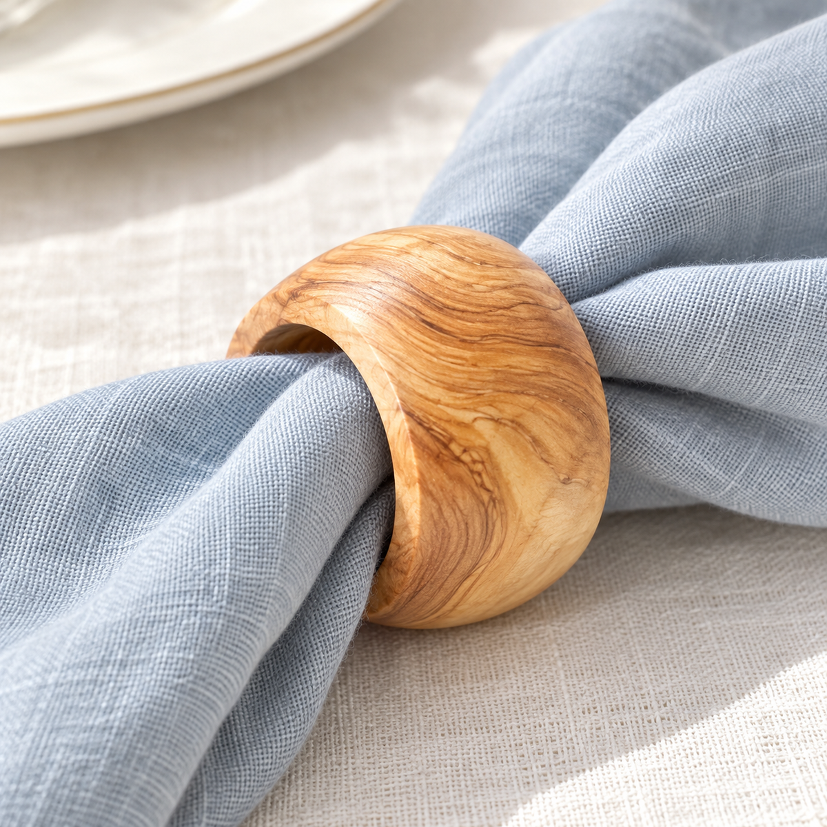 Olive Wood Napkin Rings