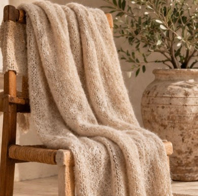 Maras Alpaca Scarf - Almond