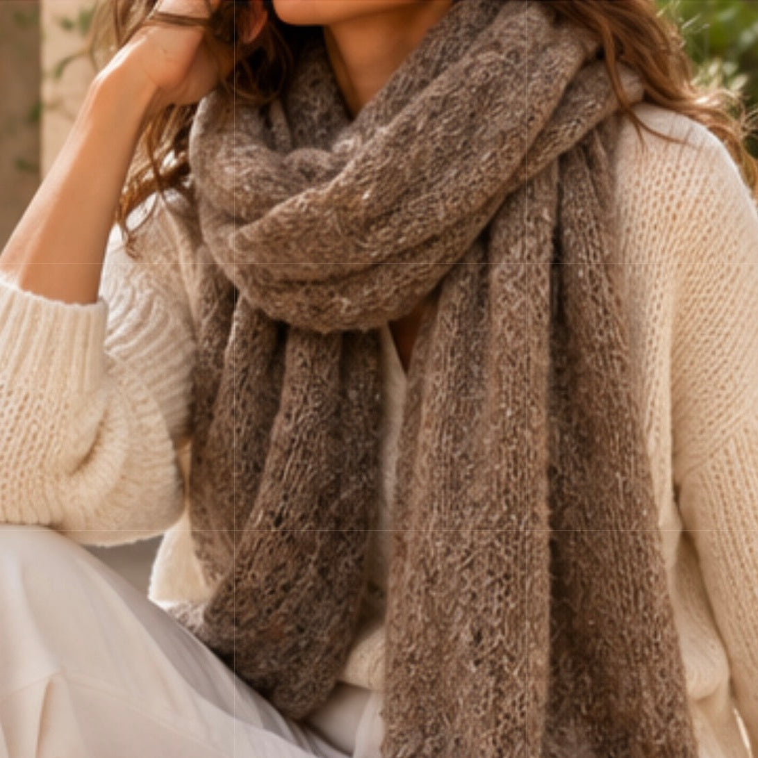 Maras Alpaca Scarf - Mushroom