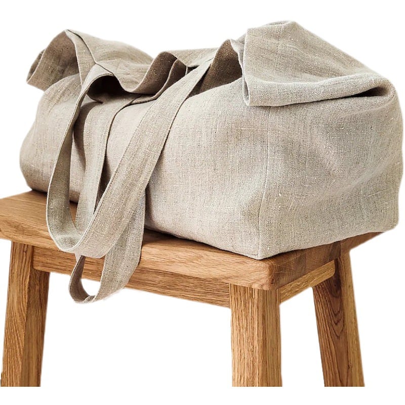 Oversized Linen Carryall