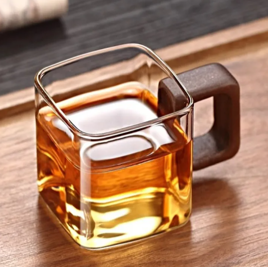 Fuster Walnut Glasses — Set of Two
