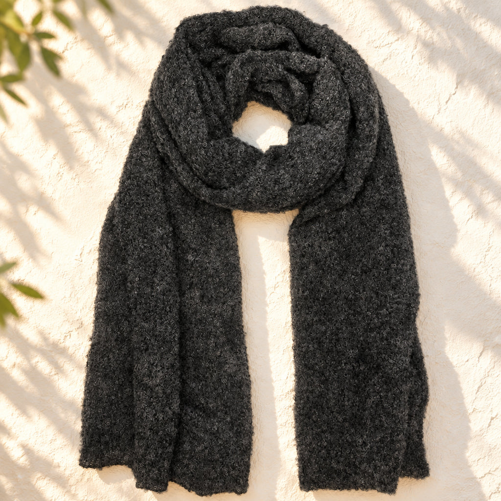 Maras Alpaca Scarf - Charcoal