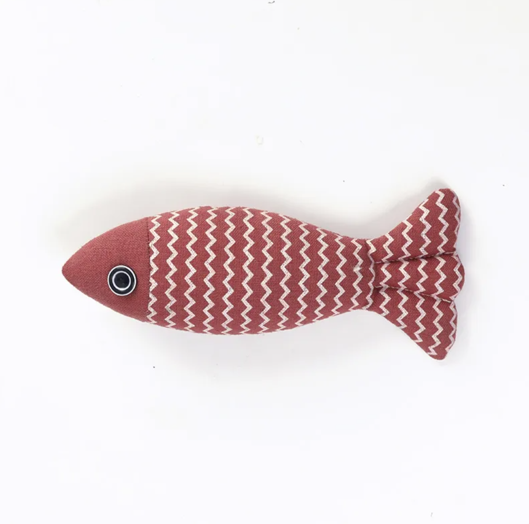 The Catch – Linen Sardine Cat Toy Trio