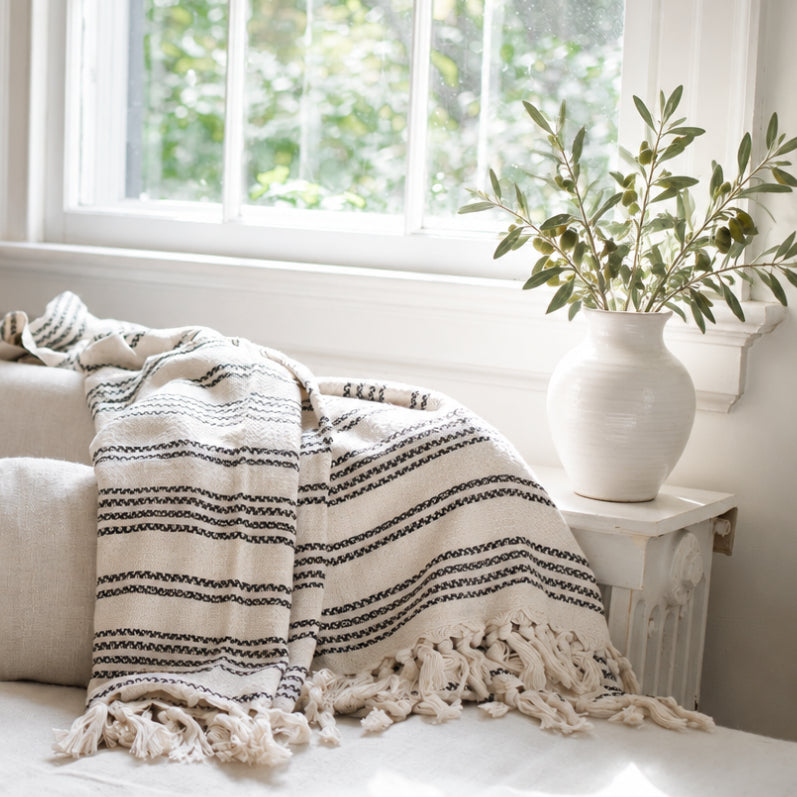 Denizli Handwoven Cotton Throw